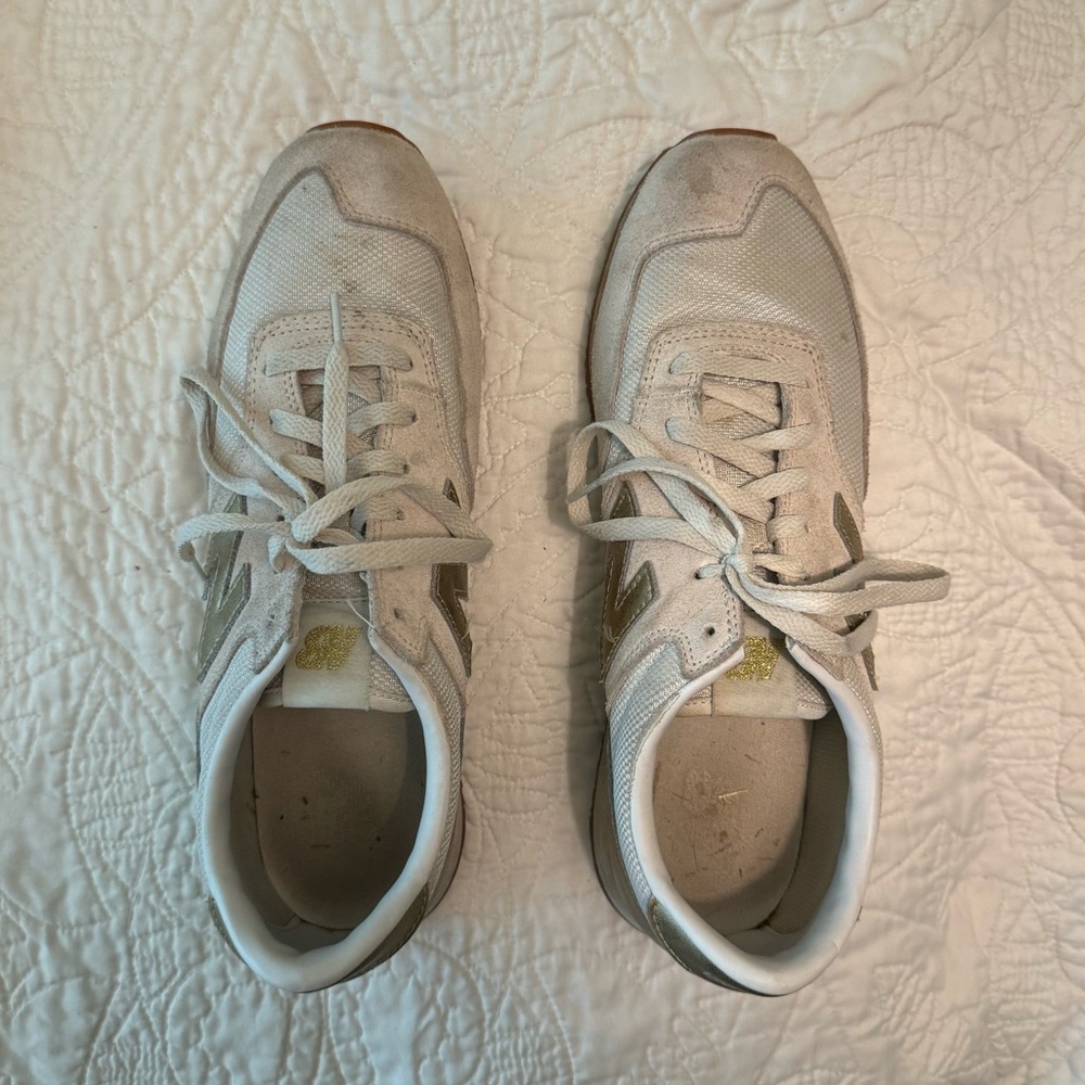 New Balance for J. Crew 620 Sneakers - Gold/Suede